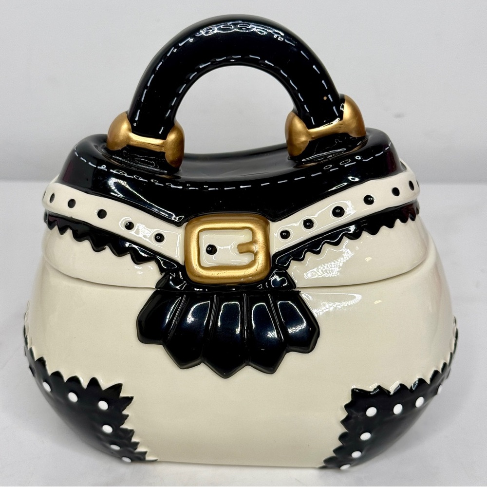 David's Cookies Purse Cookie Jar with Lid